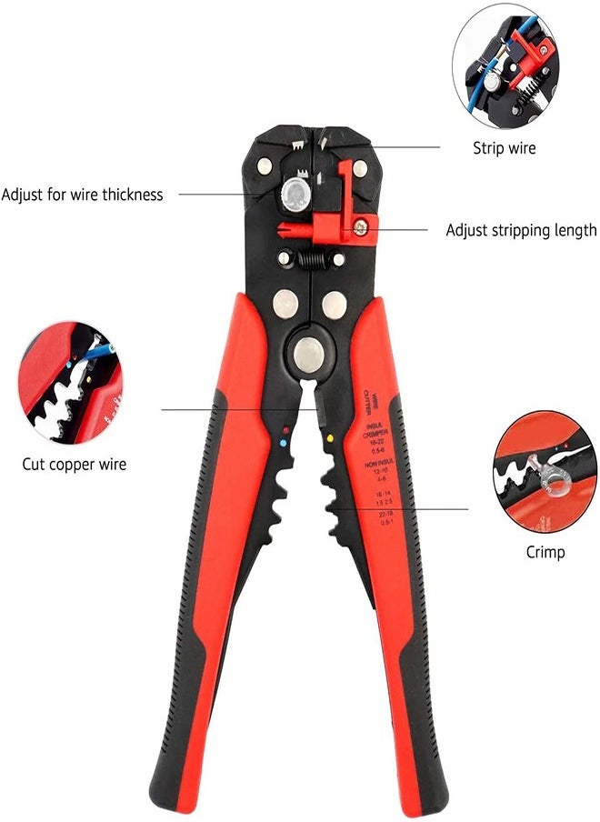 Automatic wire stripping pliers for electricians, wire stripping diameter: 0.1-6