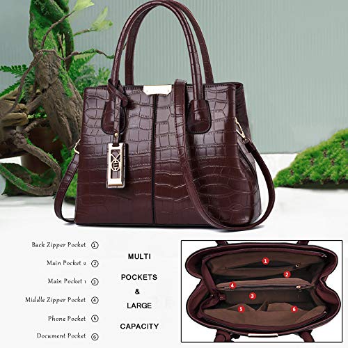 COCIFER Purses and Handbags for Women Fashion Leather Top Handle Satchel Shoulder Tote Bags - Image 4