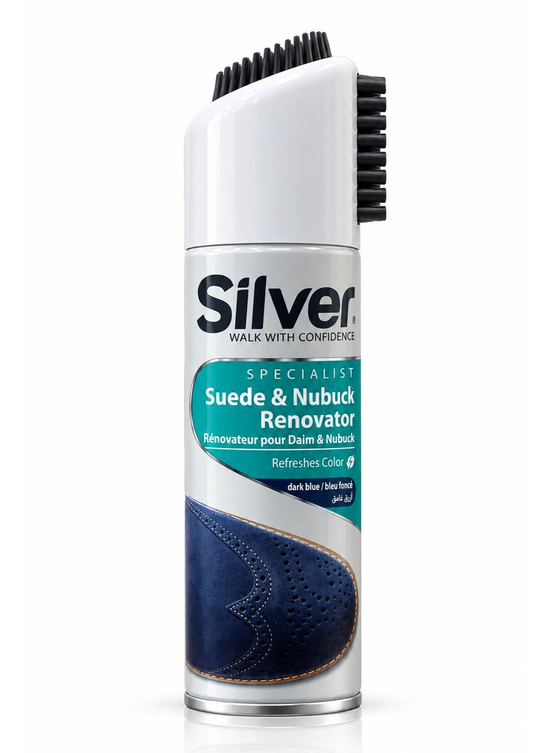 Silver Suede & Nubuck Renovator dark blue/ bleu foncé - 200ml - Image 1