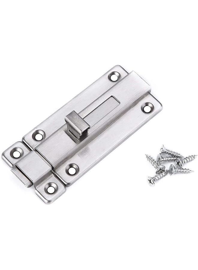 promass Sliding Door Bolt Latch, 3 Inch Door Bolt Latch Stainless Steel Door Slide Latches Lock with Screws for Home Bathroom Toilet Window Furniture Pet Gate - Image 1