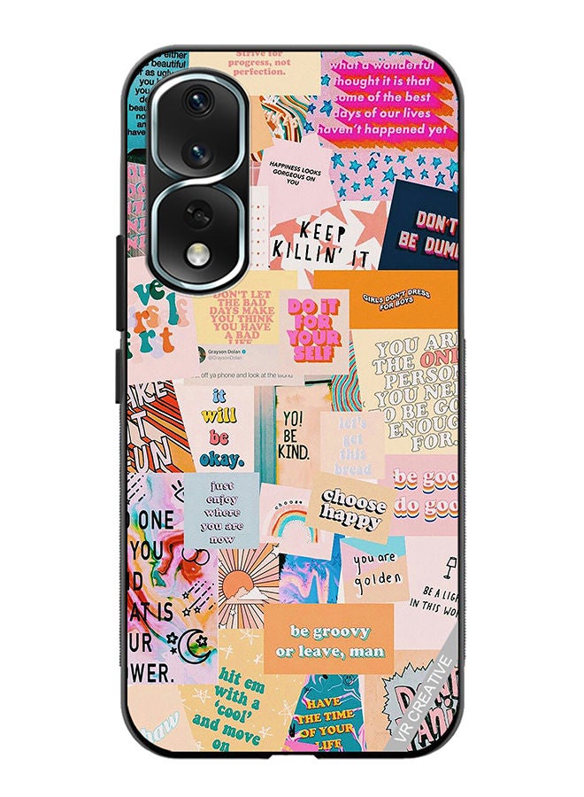 VR CREATIVE Protective Case Cover For Honor 80 Pro Multiple Quotes Design Multicolour - Image 1