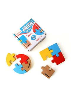 Shumee Shumee Colourful Wooden Puzzle Cube (4 to 8 Years)- Set of 2(Square & Circle) | Organic Wooden Toys/Games for Kids | Travel Friendly | Unique Gifts for Children | Indoor Outdoor Board Games  - Image 1