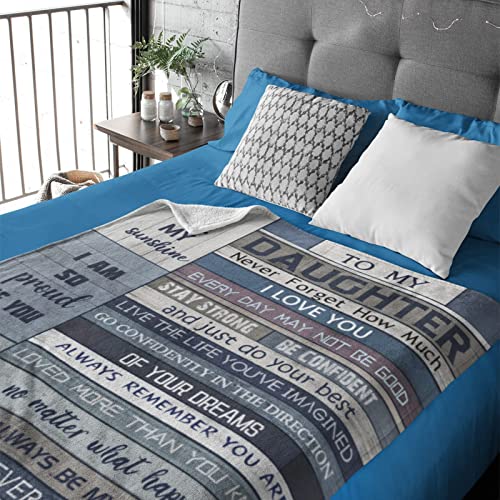 Yamco Daughter Gifts - Birthday Gift for Daughter from Mom Dad - Mothers Day Birthday Presents for Daughters - to My Daughters Blankets 80"x 60" - Graduation Gift Ideas for Her from Mother 2025 - Image 5