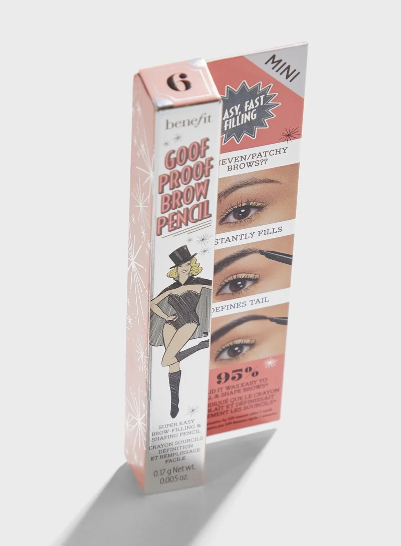 Benefit Cosmetics Mini Goof Proof Eyebrow Pencil 6