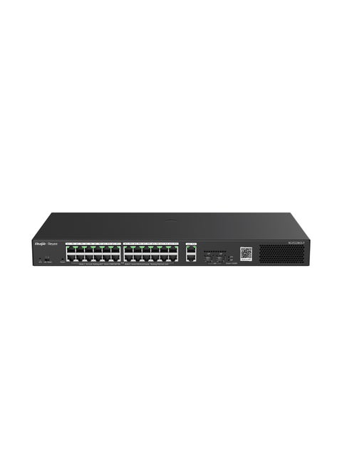 Reyee RG-ES228GS-P 28-Port Gigabit Smart Cloud Managed PoE Switch with 24 Gigabit Ethernet Ports, 4 SFP Uplink Ports, PoE+ (IEEE 802.3at), VLAN, QoS, Layer 2 Management, Energy Efficient, Remote Cloud Management for SMBs & Enterprises
