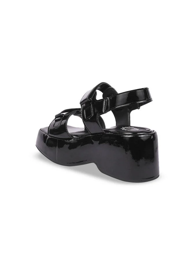 شوتوبيا Shoetopia Women's  Platform Sandals – Chunky Velcro Strap Wedges, Comfortable Open||Toe Casual Streetwear, Travel & Daily Style Footwear
