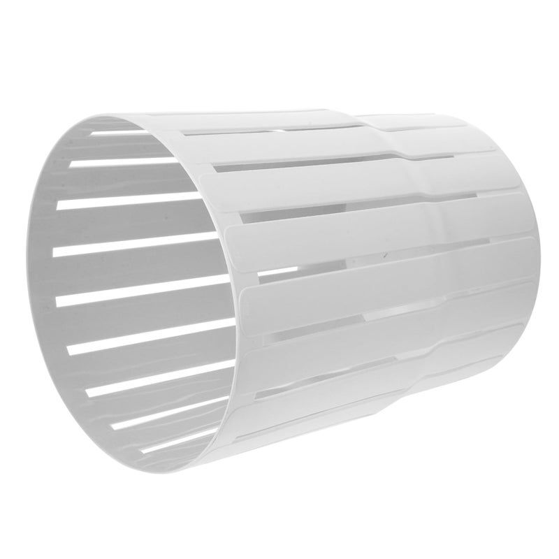 Small White Open Top Trash Can Thickened Plastic Wastebasket For Office Bathroom Bedroom - Image 2