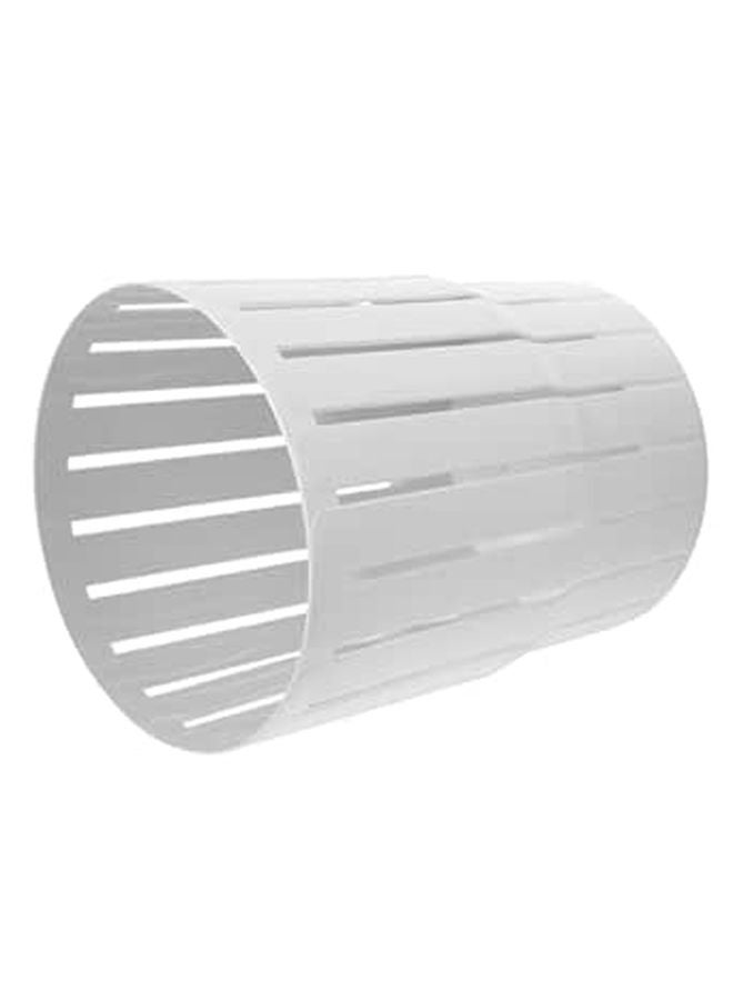 Small White Open Top Trash Can Thickened Plastic Wastebasket For Office Bathroom Bedroom - Image 1