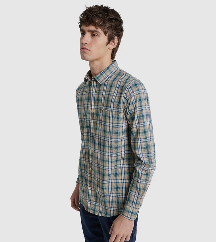 بين شيرمان Ben Sherman Men's Long Sleeve Check Shirts
