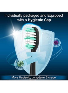 CILGEWH Replacement Toothbrush Heads For AquaSonic Black Series For Vibe Series Black Series pro Pack Of 10  - Image 3
