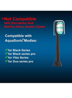 CILGEWH Replacement Toothbrush Heads For AquaSonic Black Series For Vibe Series Black Series pro Pack Of 10  - Image 2