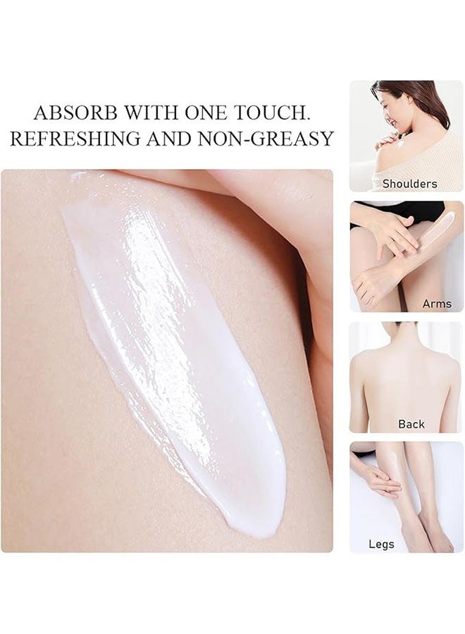 HALLY نيكوتيناميد ترطيب الجسم لوشن 250 مل، تبييض الجسم لوشن لمدة 24 ساعة طويلة الأمد ترطيب وترطيب، لطيف وتحسين نسيج الجلد - Image 4