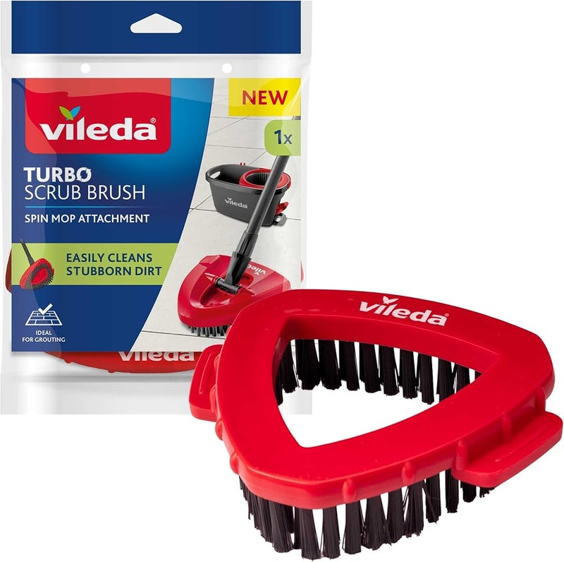 Vileda Spin Mop Scrub Brush Attachment for Hard Floor Cleaning - Image 1