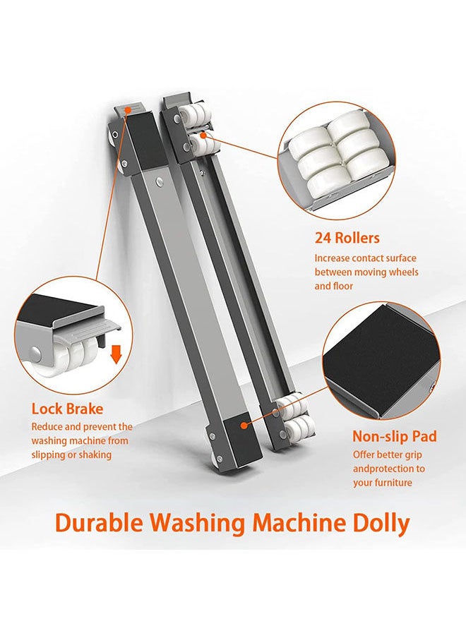 Arabest Heavy Duty Extensible Appliance Roller,Adjustable Mobile Roller, Heavy Duty Appliance Dolly Cart, Furniture Mover Mobile Base for Washing Machines, Refrigerators, Dryers, Dishwashers  - Image 3