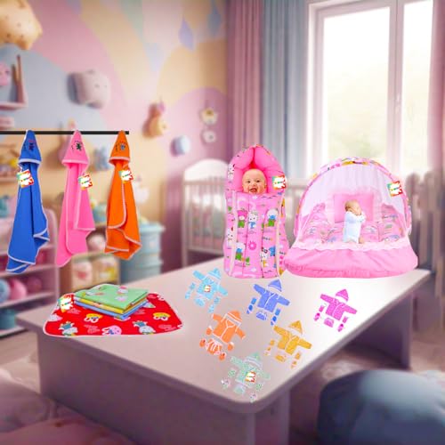 Bantoo 33 in 1 New Born Baby Products All | Gift Packs | Maternity Kit | Baby Shower | Infants Grooming | Baby Bedding | Clothes | Essential Items | Gifts Combo | Boys & Girls (0-6 Months) - Image 4