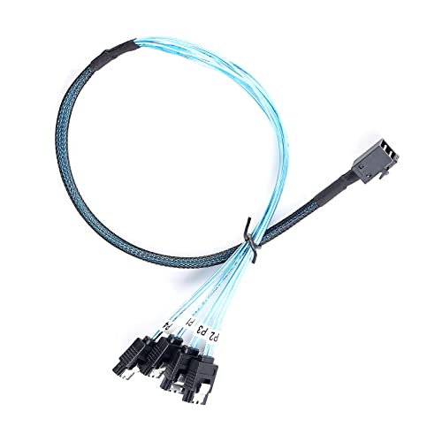 ADCAUDX SFF-8643 to SATA:0.5M Mini SAS to SATA Forward Breakout Cable Mini SAS HD SFF-8643 Controller to Hard Drive (1.6FT) - Image 5
