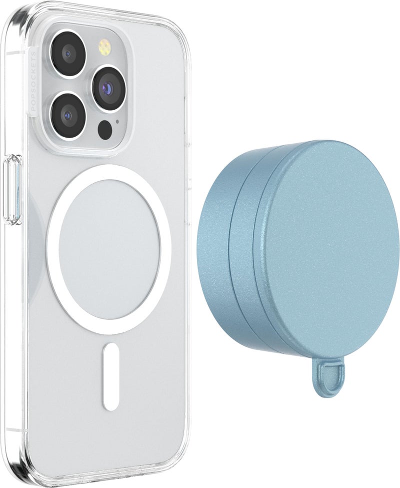 POPSOCKETS حامل هاتف بوب سوكيتس متعدد الأسطح، حامل سطحي قابل للفصل، حامل هاتف متوافق مع MagSafe® - أزرق سايغ - Image 2