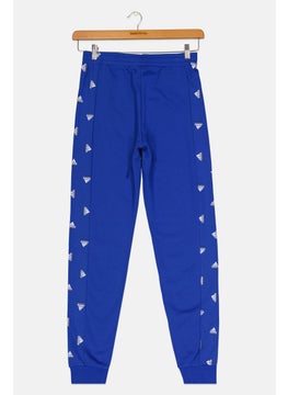 Adidas Kids Girl Brand Logo Outdoor Jogger Pants, Royal Blue  - Image 2