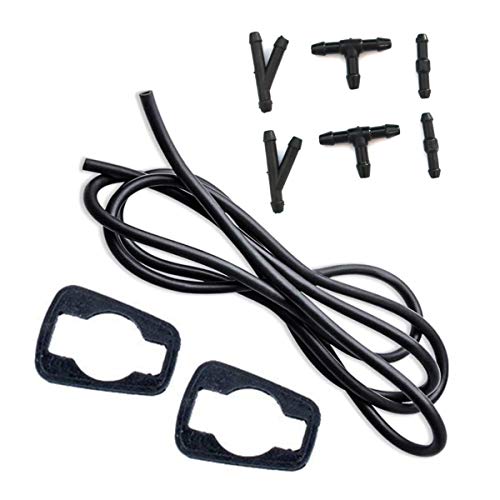 FainWan 2pcs Front Windshield Washer Fluid Hose(7Ft Long) with Connector & Hood Nozzle Sprayer kit Compatible with Hon-da 09–15 Hon-da Pilot,11–14 Hon-da Odyssey 76810-SZA-A01ZA,76810-TK8-A01 - Image 5