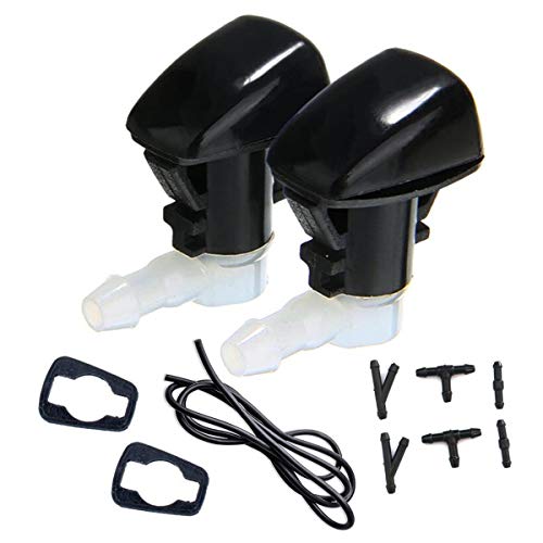 FainWan 2pcs Front Windshield Washer Fluid Hose(7Ft Long) with Connector & Hood Nozzle Sprayer kit Compatible with Hon-da 09–15 Hon-da Pilot,11–14 Hon-da Odyssey 76810-SZA-A01ZA,76810-TK8-A01 - Image 1