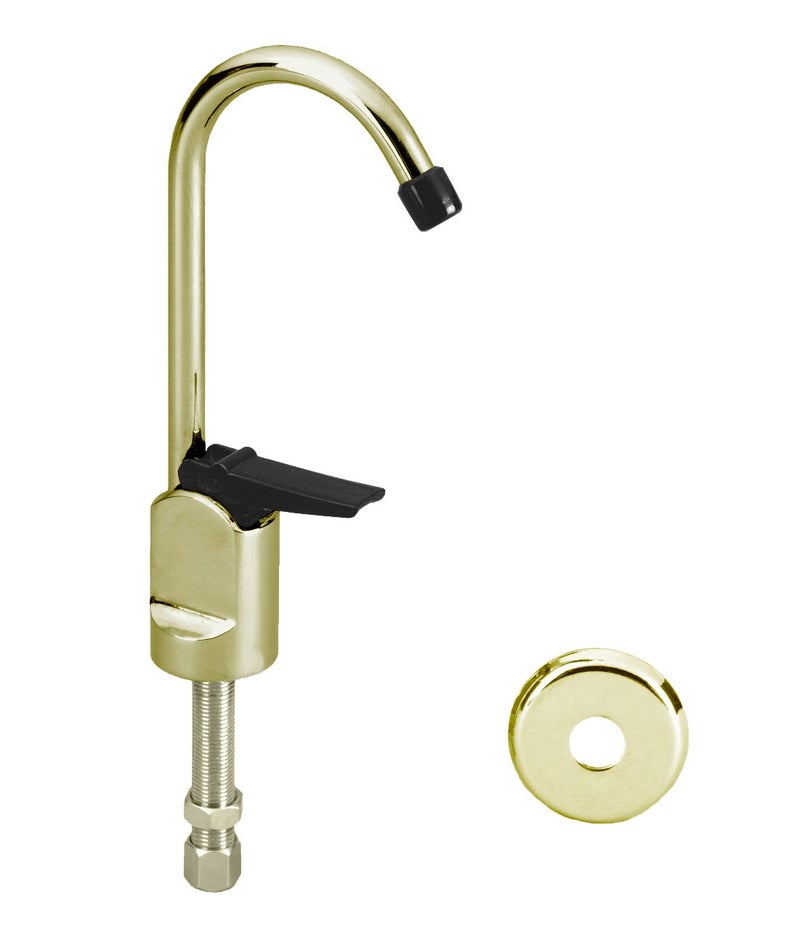Westbrass Westbrass D203-NL-01 6"" Touch-Flo Style Pure Cold Water Dispenser Faucet  1 Pack  Polished Brass - Image 1