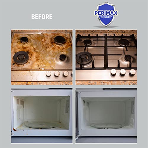 PERISAFE Kitchen Appliance Degreaser Wet Wipes- Pack of 80 Wipes | Enhanced Dirt Lifting Performance | Powerful Formula with Perimax Technology | Large & Thick Wipe | Works in 5 Sec - Image 4