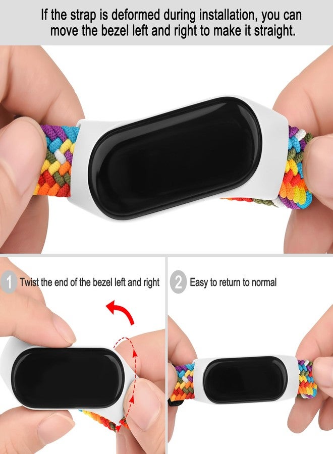 Meliya Elastic Bands for Amazfit Band 5 Replacement Strap Women Men, Soft Braided Nylon Solo Sport Strap Bracelet Wristband Compatible with Amazfit Band 5 Accessories (Colorful) - Image 5