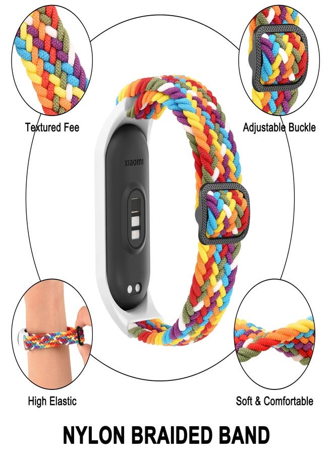 Meliya Elastic Bands for Amazfit Band 5 Replacement Strap Women Men, Soft Braided Nylon Solo Sport Strap Bracelet Wristband Compatible with Amazfit Band 5 Accessories (Colorful) - Image 2