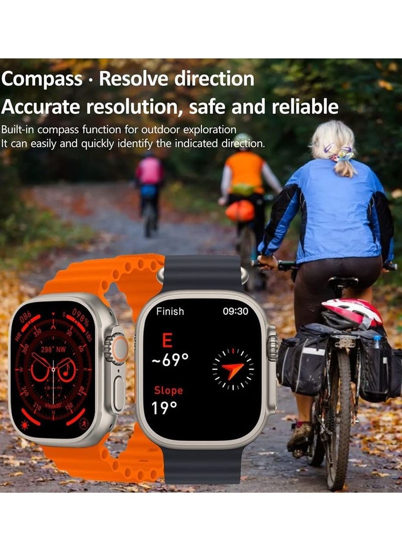 ساعة ذكية HK8 PRO MAX شاشة AMOLED 2.12 بوصة 485 * 520 بكسل - بلوتوث V5.2