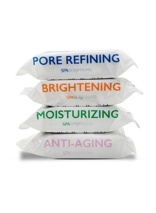 spascriptions مناديل تنظيف المكياج، 30 قطعة، مجموعة متنوعة من 4 قطع، 120 قطعة إجماليًا - Image 4