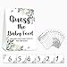 Gihyan Baby Shower Game Set Find The Baby Food Party Games1 Standing Sign 20 Answer Cards 6 Number Cards Neutral Greenery Shower Games Eucalyptus Gender Reveal Party Favor DecorA01 - Image 3
