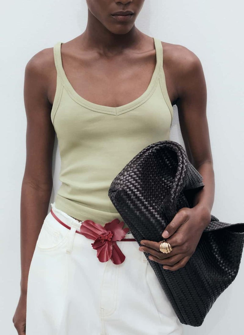 MANGO Cotton Top With Straps  - Image 3