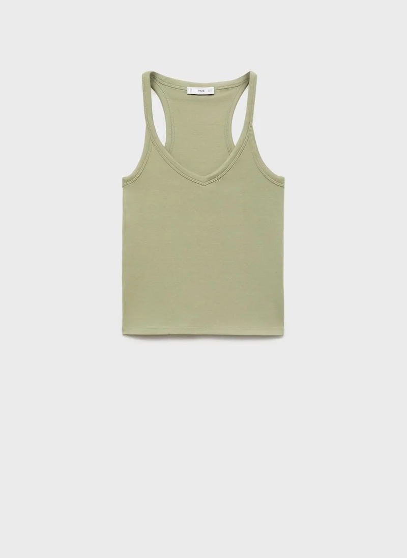 MANGO Cotton Top With Straps