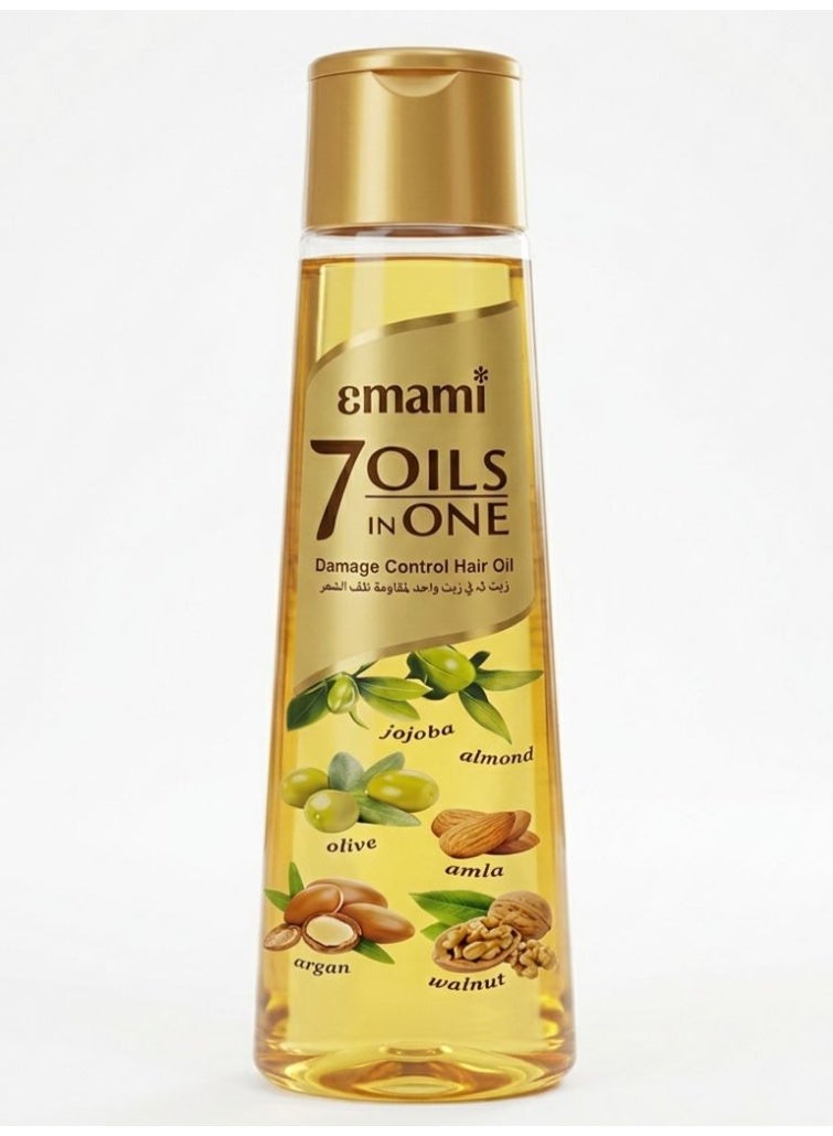 إمامي زيت للشعر 7 في 1 - للتحكم في تلف الشعر، عبوة 200 مل - Image 1
