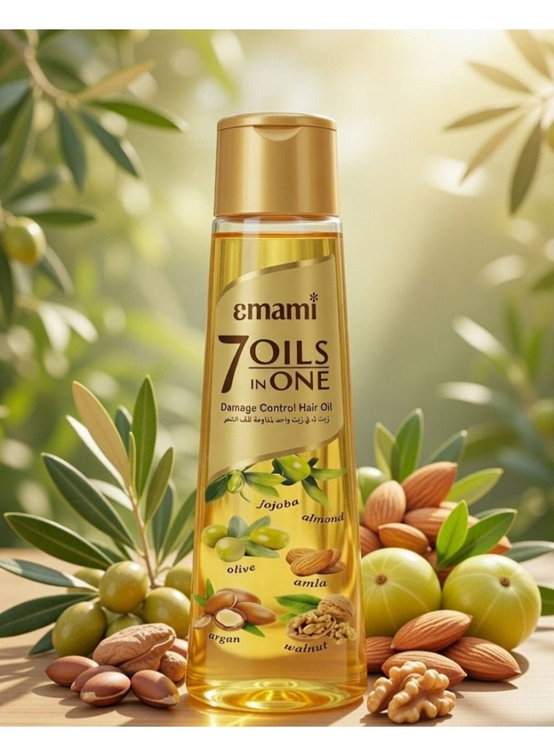 إمامي زيت للشعر 7 في 1 - للتحكم في تلف الشعر، عبوة 200 مل - Image 3