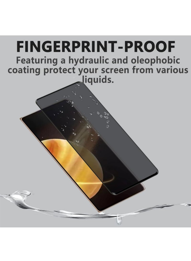 اووكاي [عبوة من قطعتين] واقي شاشة مع واقي شاشة الخصوصية Honor Magic V5، غشاء زجاجي مقوى، تغطية كاملة، ملصق واقي فيلم مضاد للتجسس، جراب مناسب لـ Magic V5 - Image 5