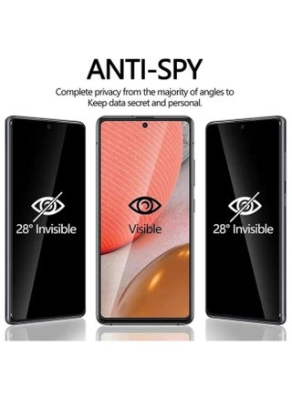[عبوة من قطعتين] واقي شاشة مع واقي شاشة الخصوصية Honor Magic V5، غشاء زجاجي مقوى، تغطية كاملة، ملصق واقي فيلم مضاد للتجسس، جراب مناسب لـ Magic V5 - view 2