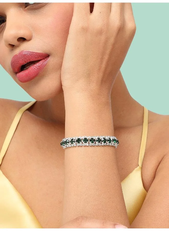 سوهي سوار حجر مصمم الحفلات مطلي بالفضة