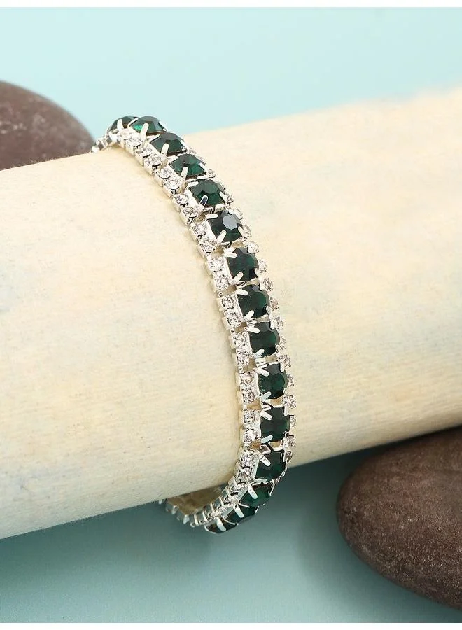 سوهي سوار حجر مصمم الحفلات مطلي بالفضة