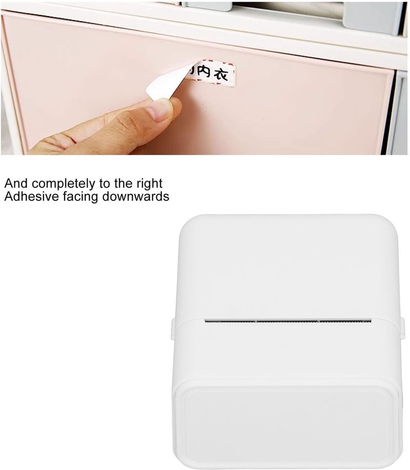Yunseity Label Printer, Mini Thermal Label Printer for Small Business for Barcodes, Shipping Prices, Dating (White) - Image 4