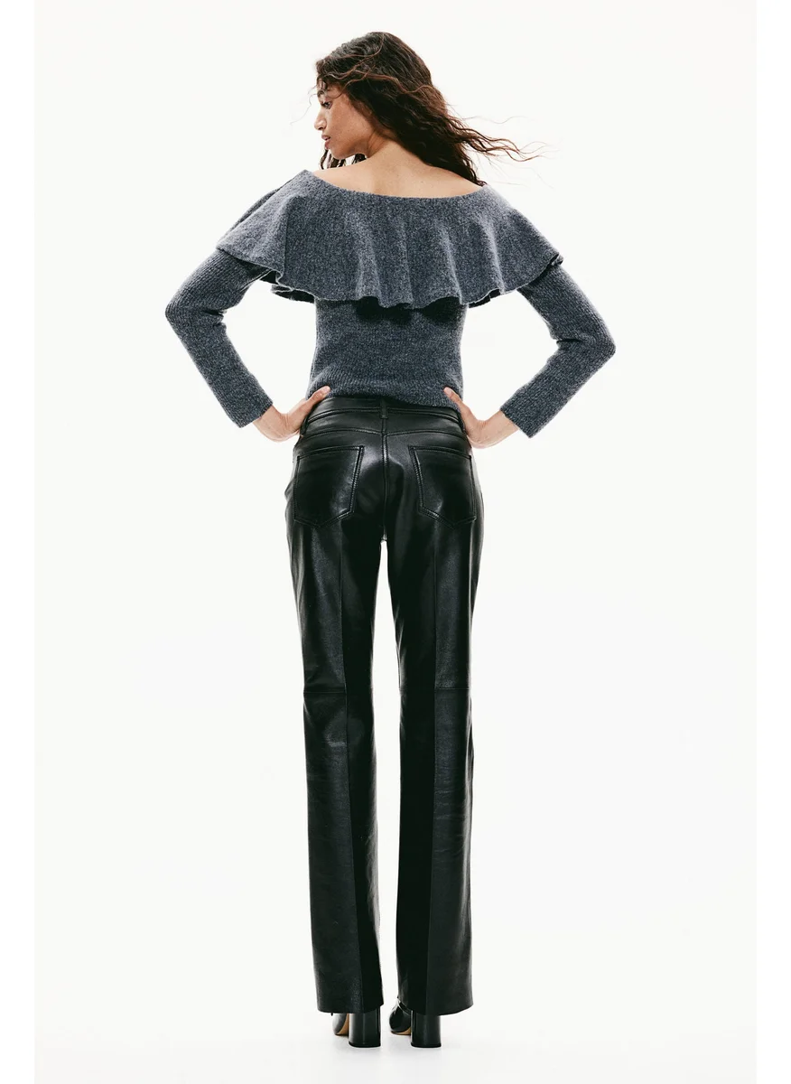 اتش اند ام Flounced Off-The-Shoulder Jumper