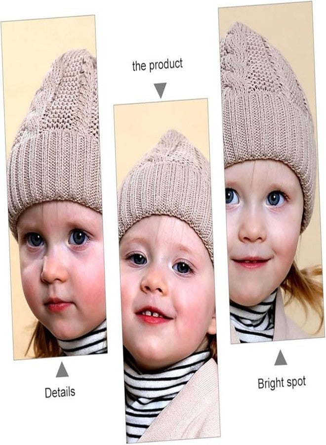 Richmen Baby Beanie Hat, Cute Cat Warm Toddlers Winter Hat, Double Pom Pom Beanies for Boys & Girls Woolen Knitted Cap (Brown) - Image 5