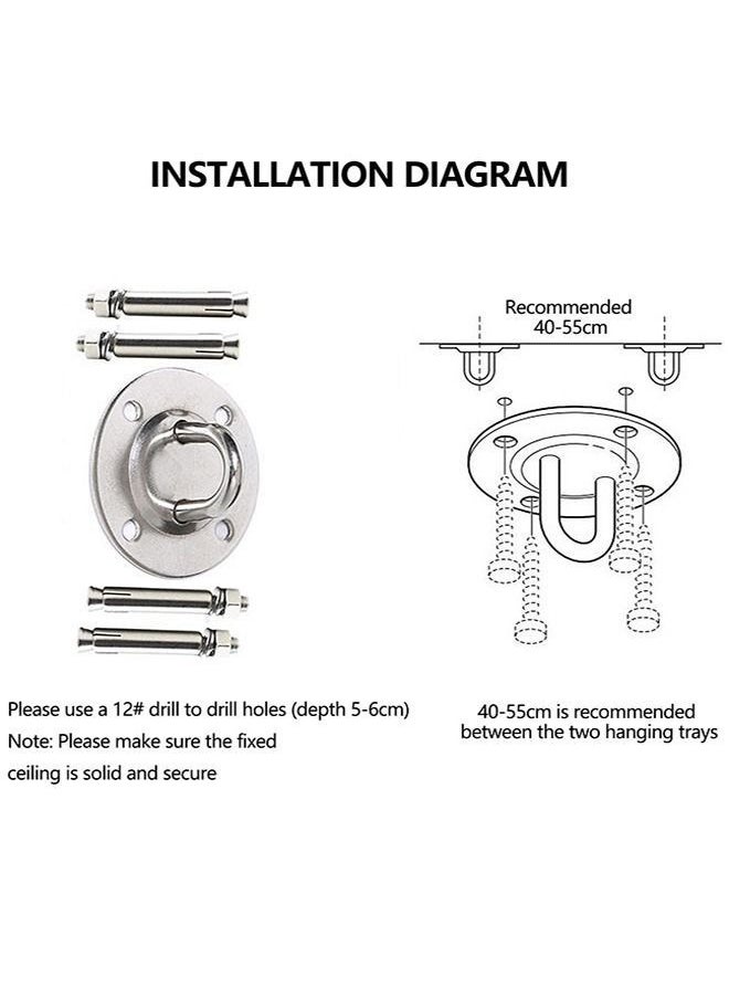 Generic - Stainless Steel Ceiling Anchor Hammock Hardware Accessories - Image 1