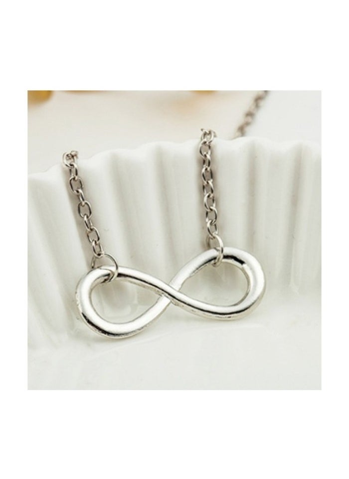 EHOME - Horizontal 8 Character Necklace Female Personality Simple Letter Name Necklace Sterling Silver Digital Necklace Girl Jewelry - Image 1