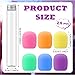 Newtay 12 Pcs Microphone Candy Tubes Kpop Themed Decor Karaoke Theme Birthday Party 10 Fake Prop Microphone Plastic Toy for Disco Singer Stage Costume Prop Candy Not Included Colorful - Image 4