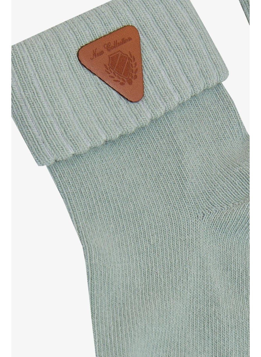 Katamino Baby Boy Socks Embroidered 0-18 Months, Mint Green  - Image 4