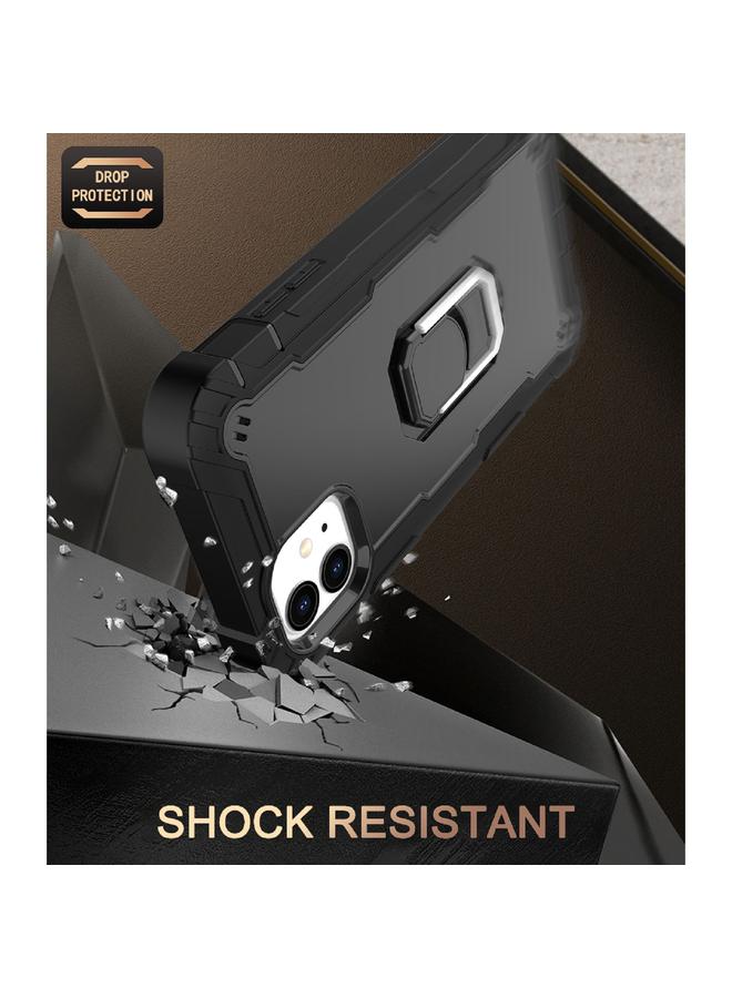 اس-توب جراب لهاتف iPhone 11 PC + جراب مطاطي مقاوم للصدمات بثلاث طبقات مع حامل دوار - Image 5