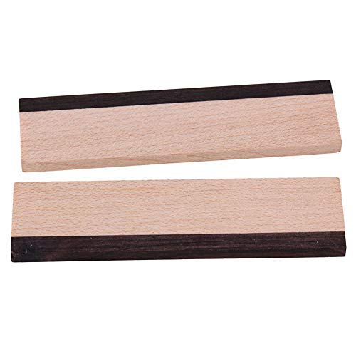 Mxfans Maple and Ebony Mountain Dobro Guitar Spider Bridge Saddle 70x20mm Pack of 2 - Image 3