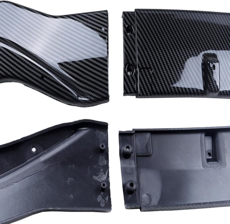 MUCO Front Bumper Lip Spoiler for Infiniti Q50 Sport (2018-2022) - Carbon Fiber Look - Image 4