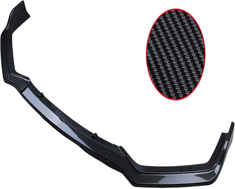 MUCO Front Bumper Lip Spoiler for Infiniti Q50 Sport (2018-2022) - Carbon Fiber Look - Image 5